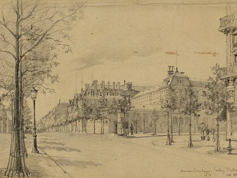 1832-Henri Alexandre Saffrey - Avenue Trudaine e collège Rollin, 1874